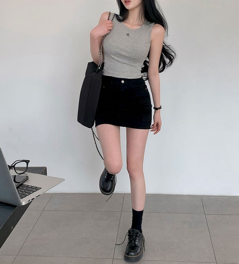[BELLIDE MADE] side pockets, cargo miniskirts