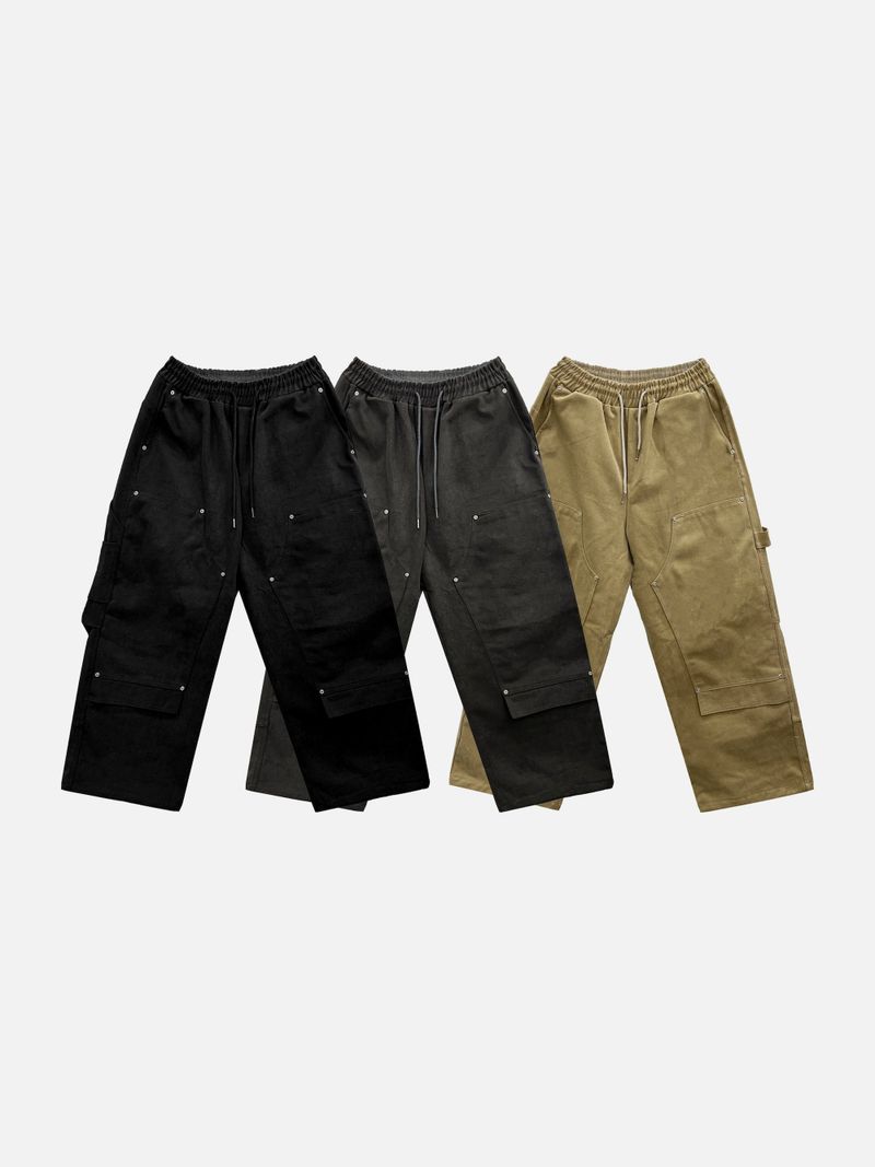 Clip double-knee carpenter pants 3C