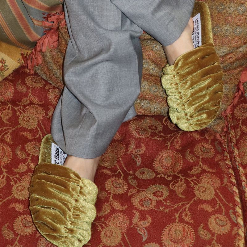 Croa Shoes (Mustard) Room Shoes