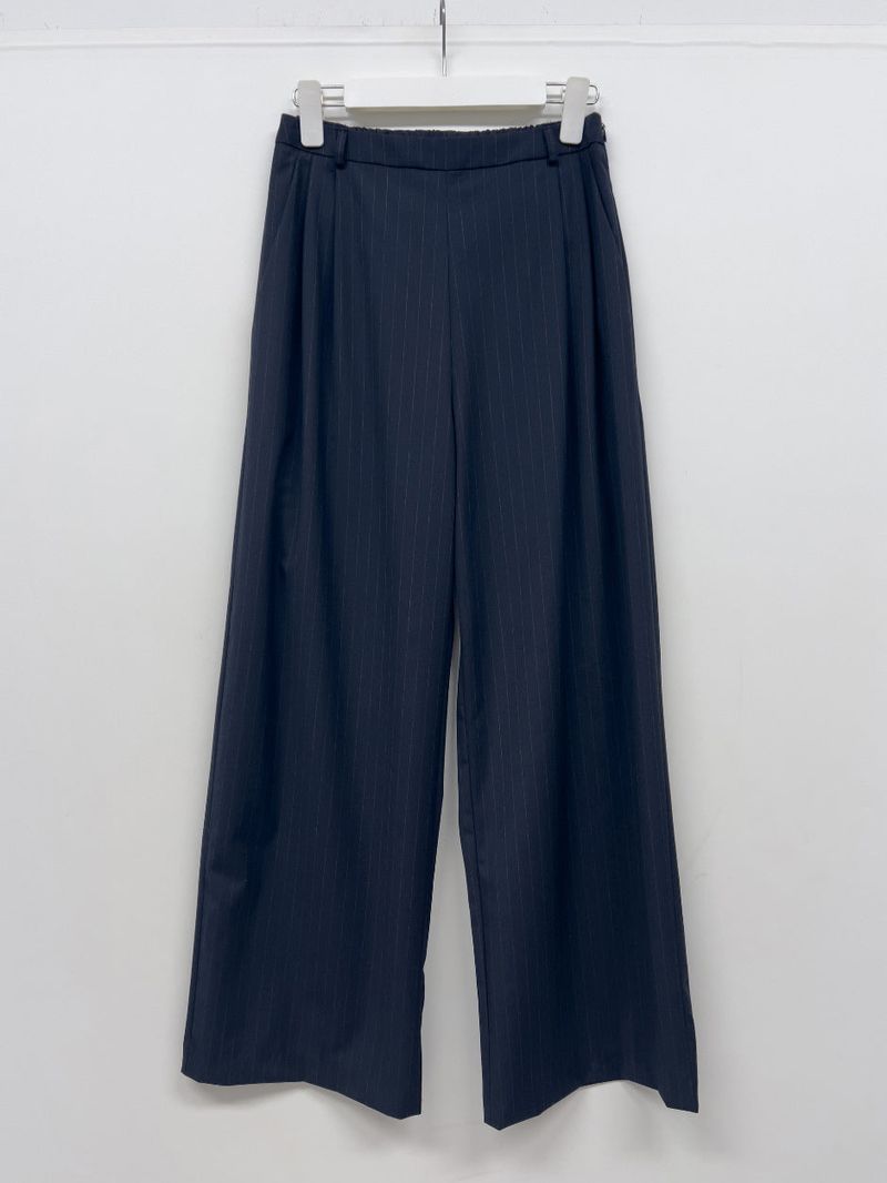 Eiffel Stripe Banding Wide Slacks