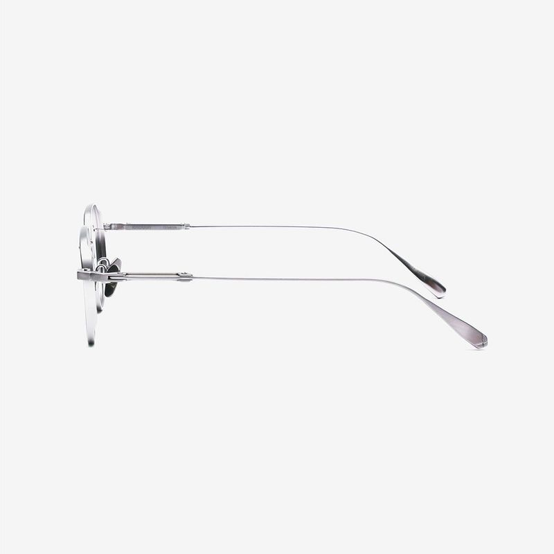 Knouun Square titanium glasses CODE. 102. A Silver