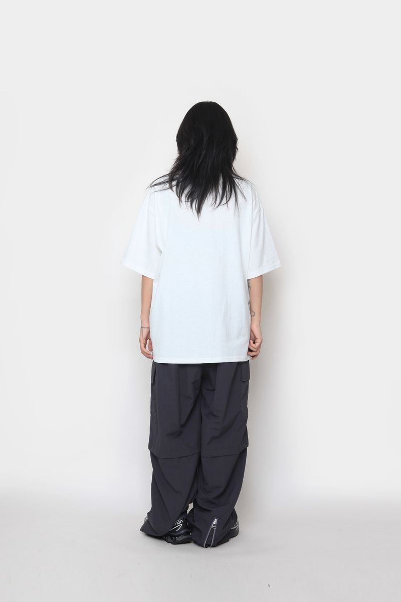 back zipper nylon cargo pants