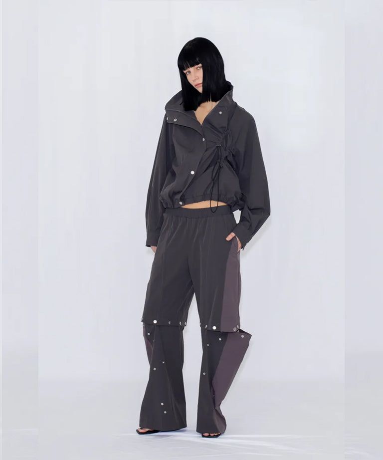 2WAY DEFORMED TRACK PANTS