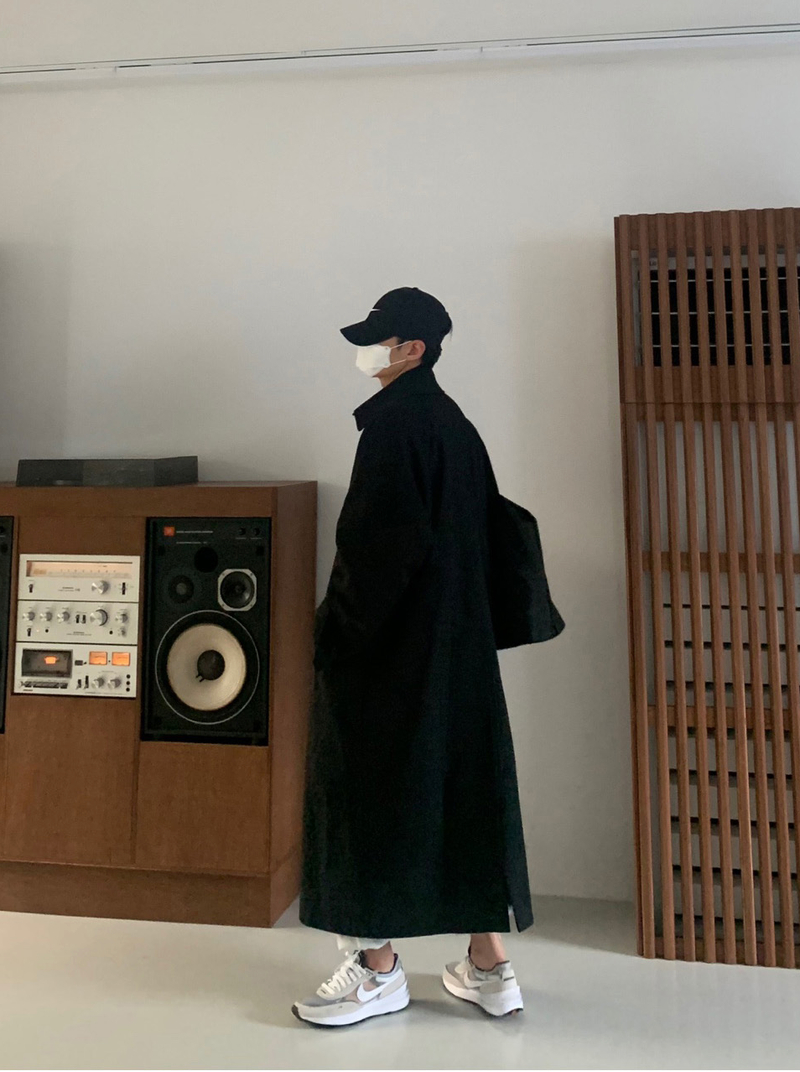 Nus. Black Mac Coat(봄 가을)