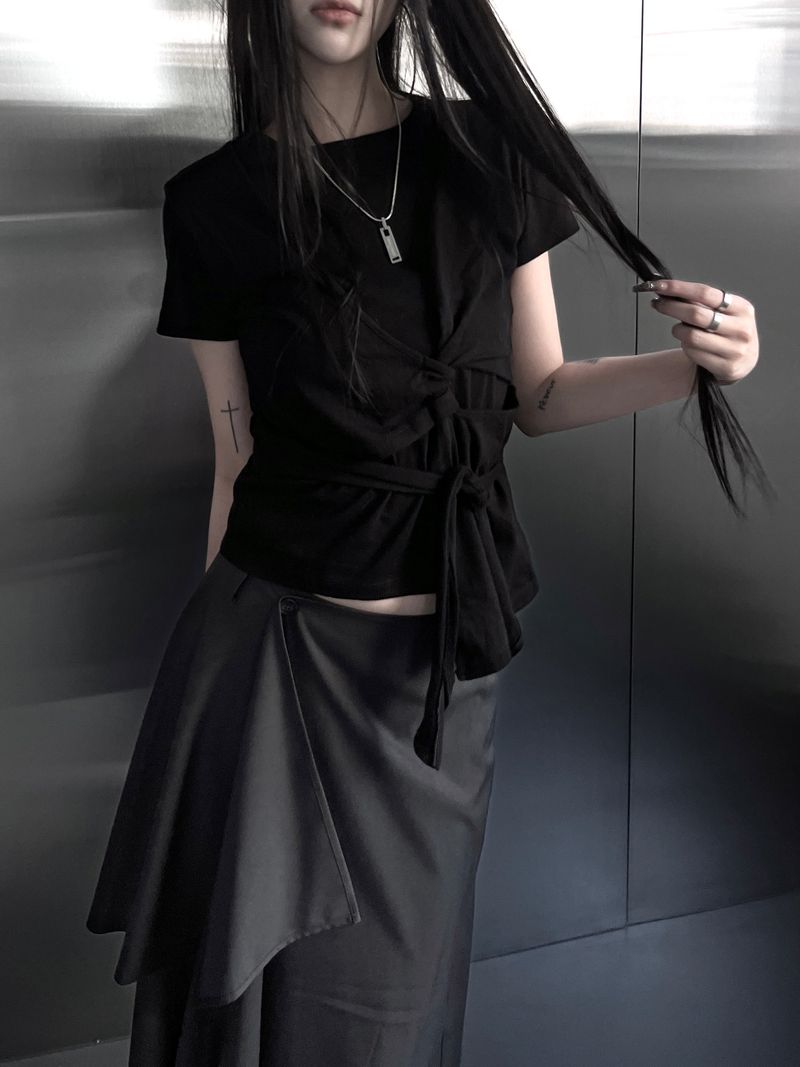 layered twist wrap strap T (2color)