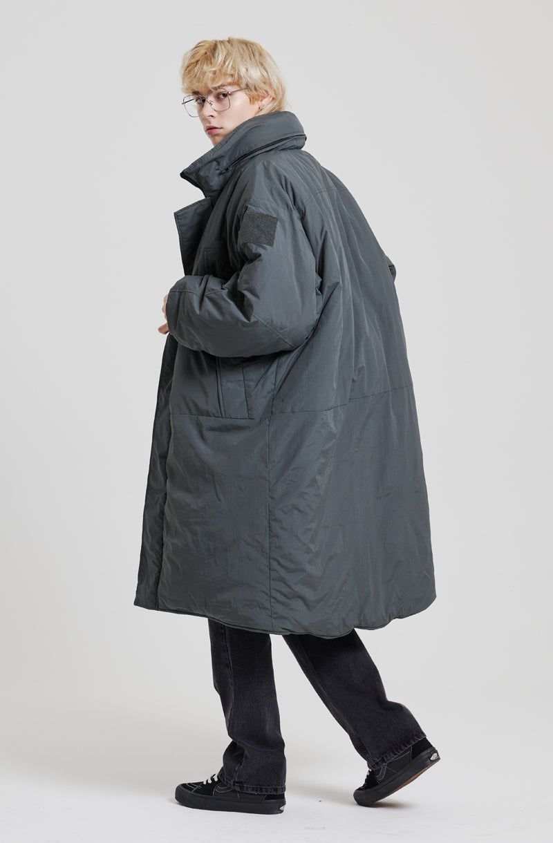 MOSS 2 HIGH-NECK HOOD PARKA [CHARCOAL]