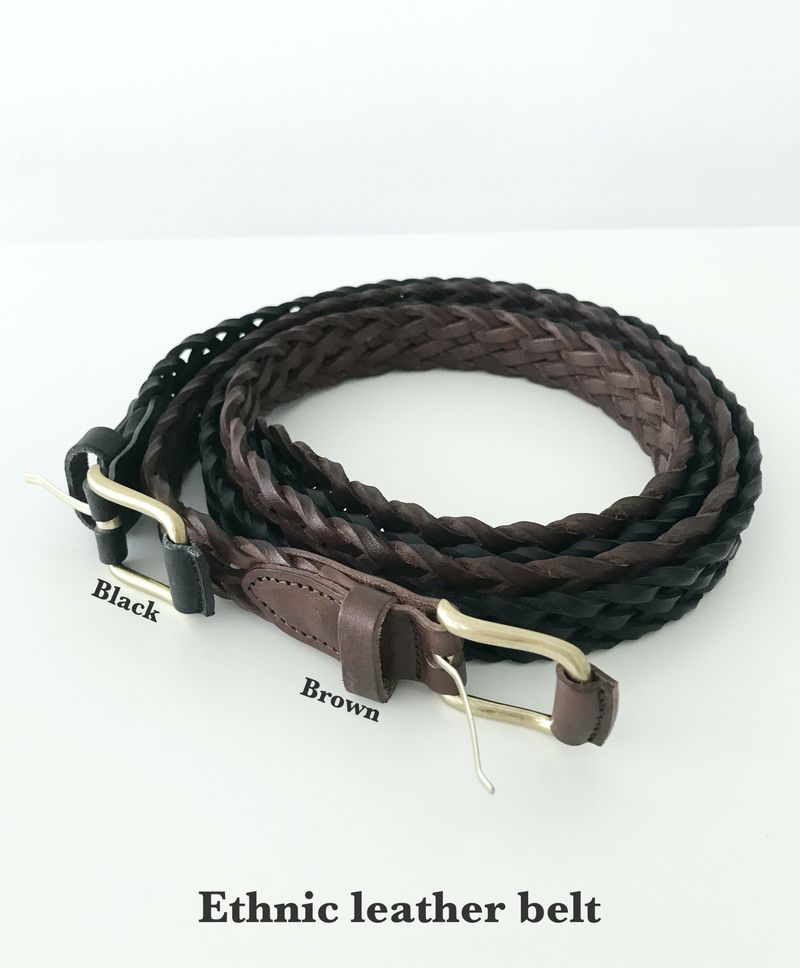 Ethnic leather belt