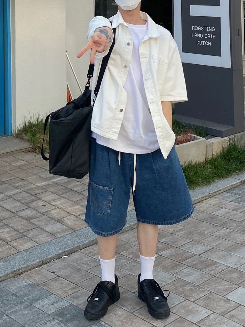 One pocket half pants