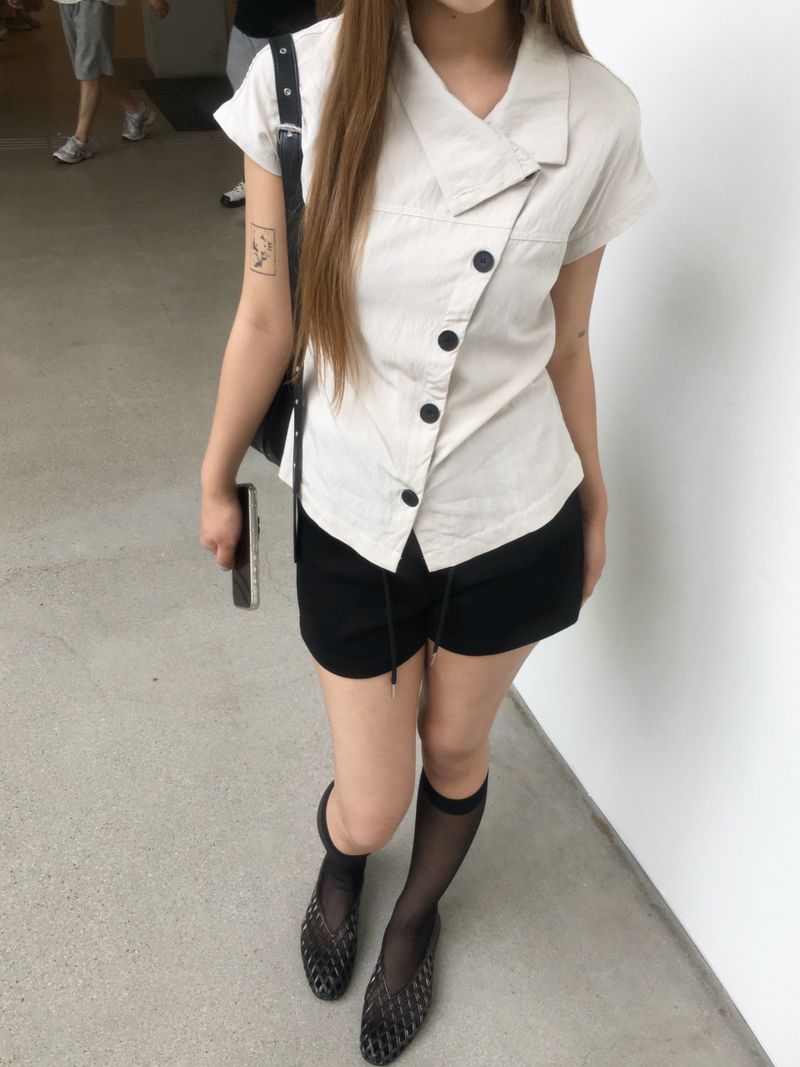 High China Button Blouse