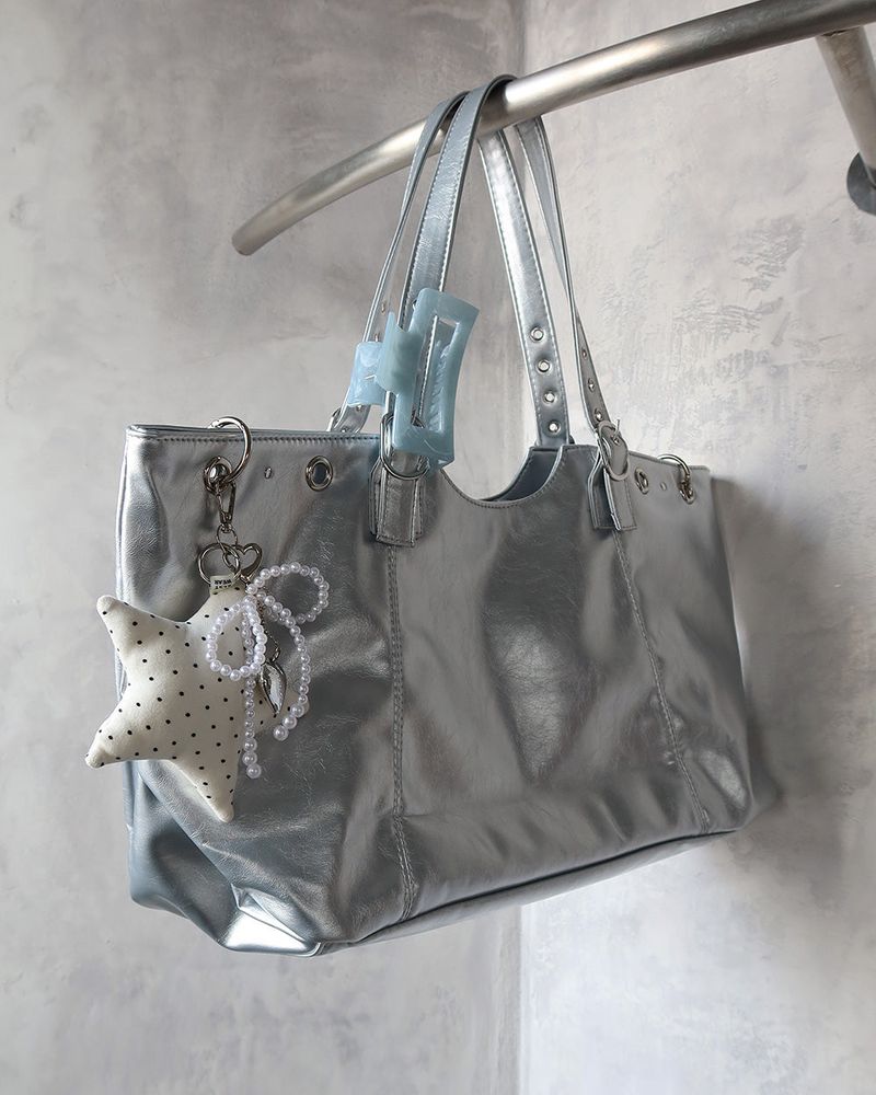3 Color Ring Eyelet Big Shoulder Bag