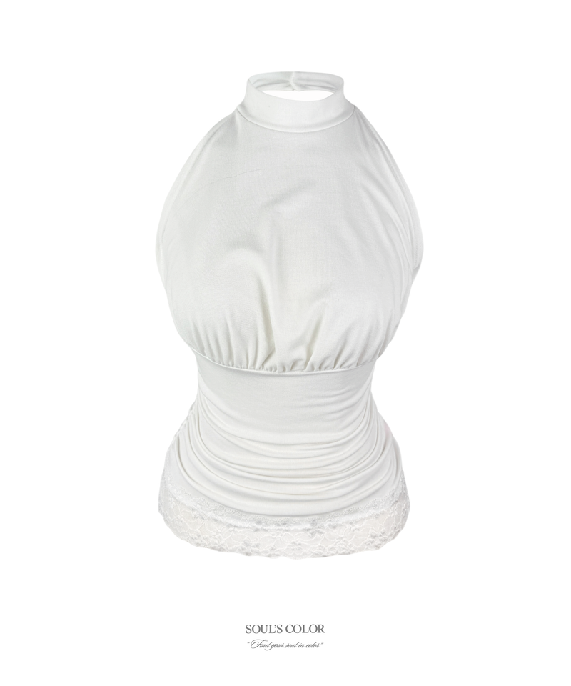 SOUL'S COLOR(ソウルズカラー)の「Serena Lace Halter Top (2color)(Tops)」