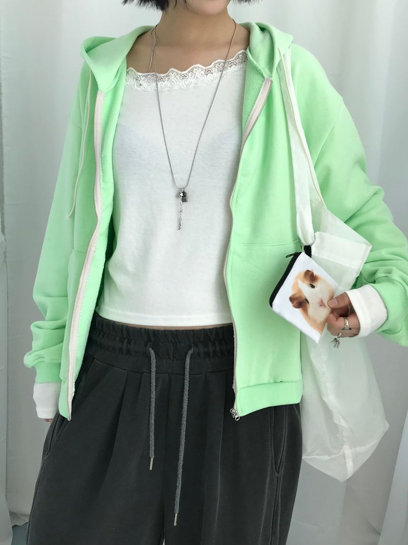 Clover Soft Loose Zip-Up
