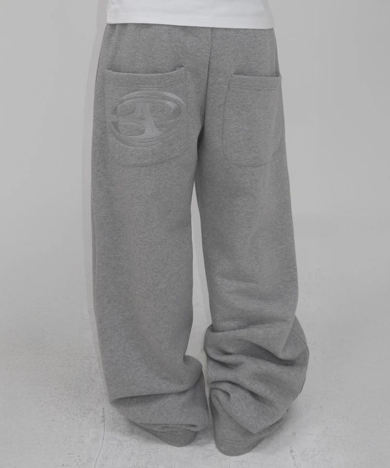Symbol Logo Sweat Pants Melange Gray