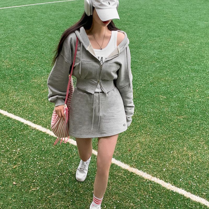 [Bellide made]Sporty two-way two-piece set
