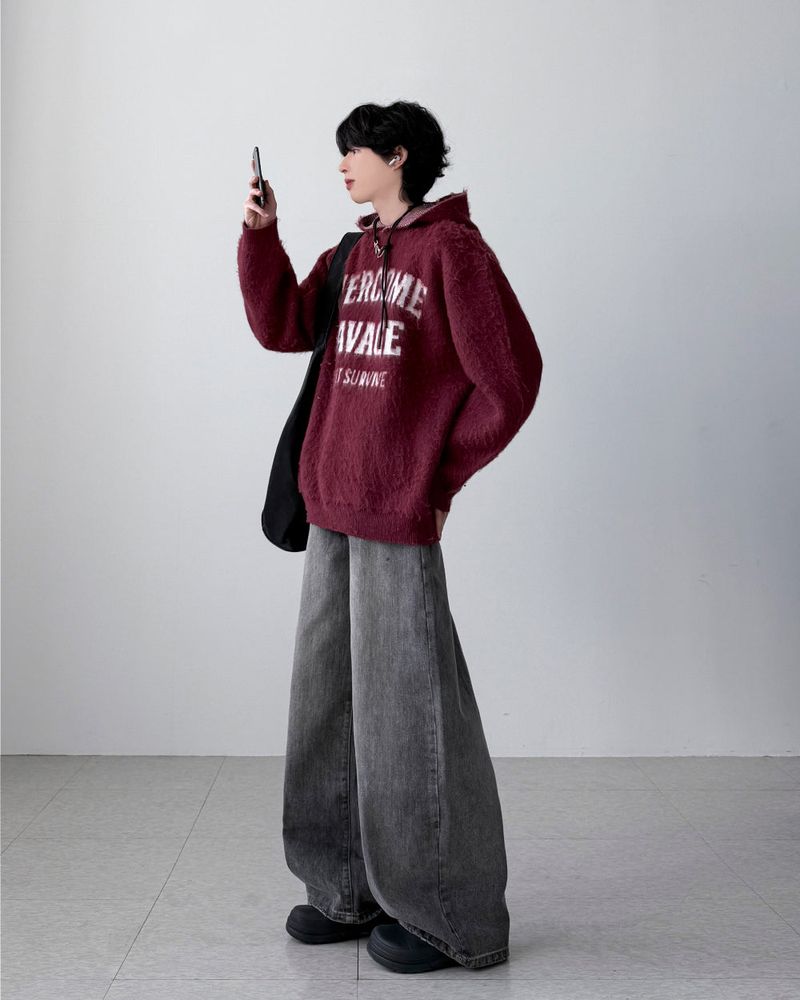 Ruby Mohair Hood Knit