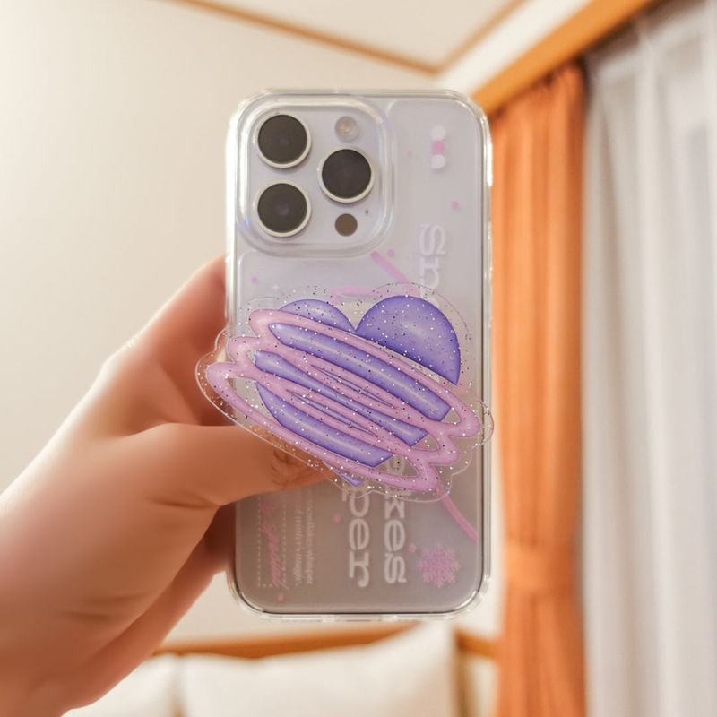【MADE】(2type) Snow Pink Jelly hard Phone case