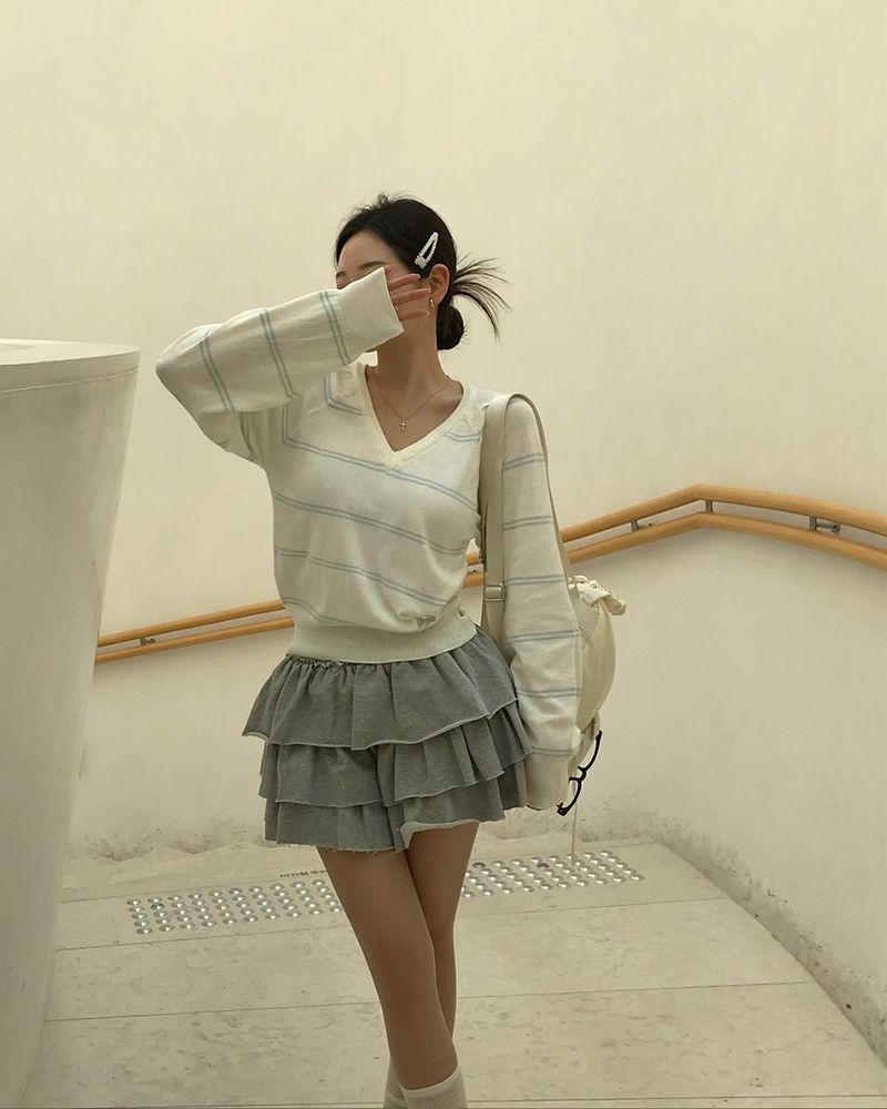 [MADE] Cabbage, Teard Miniskirt Pants