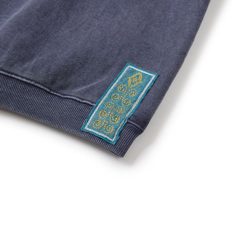 Symbolic button sweatshirt / Vintage navy