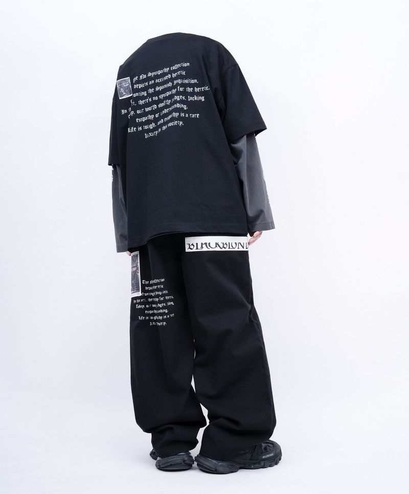 BBD No Sympathy Wide Cotton Pants (Black)
