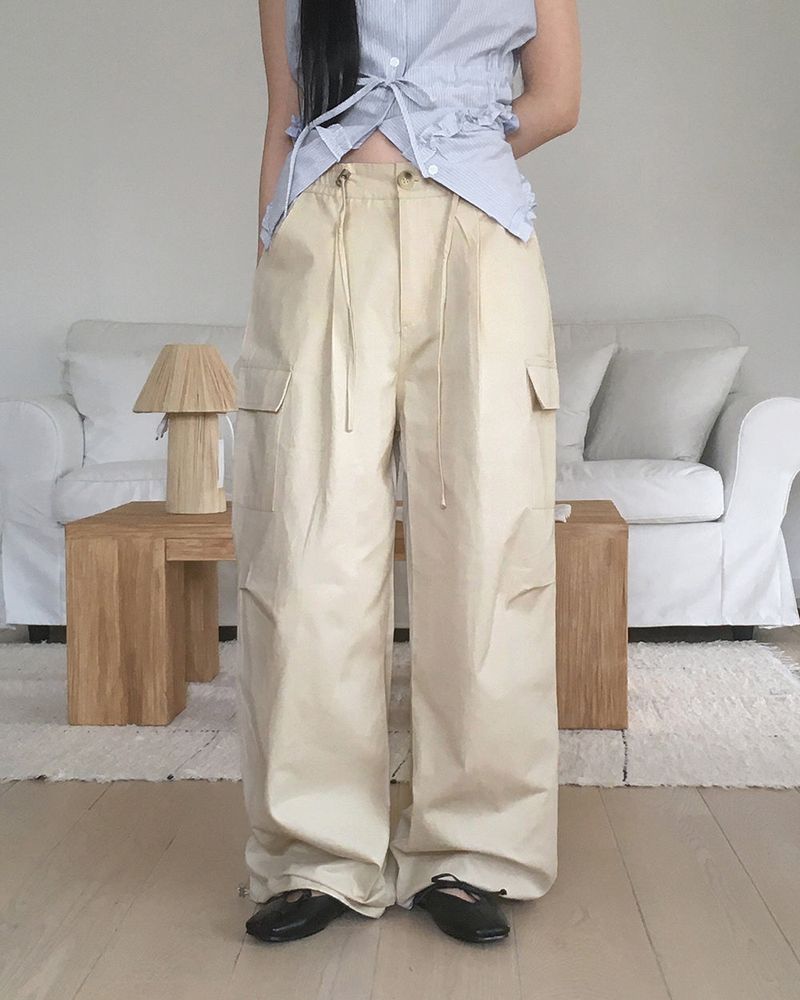 WONDER WONDER（ワンダーワンダー）の「Mudeen Two-Way Wide Cotton Cargo Pants（Pants）」