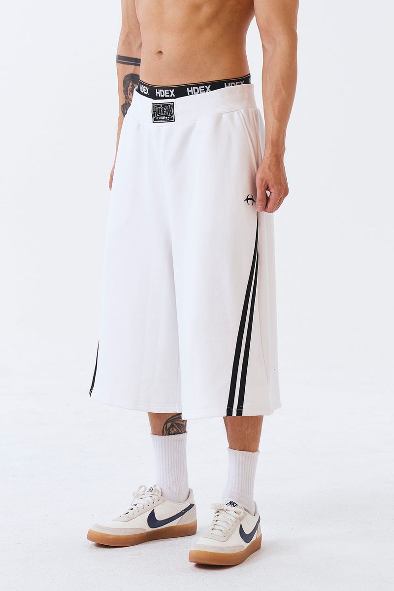 Solid Bermuda Shorts White