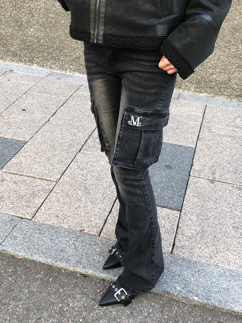 LUBEL BOOTS CUT CARGO DENIM PANTS