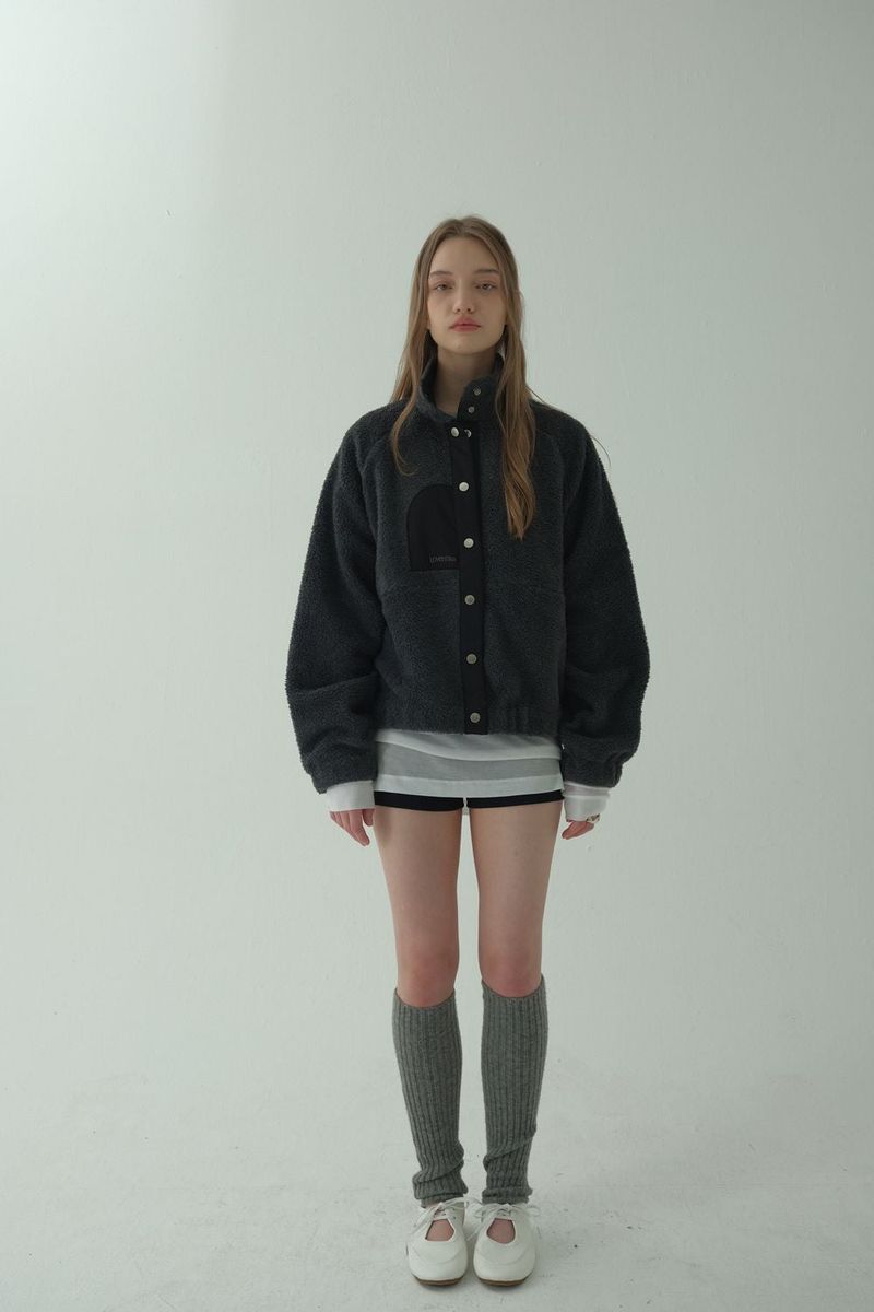 POLAR FLEECE JUMPER_CHARCOAL
