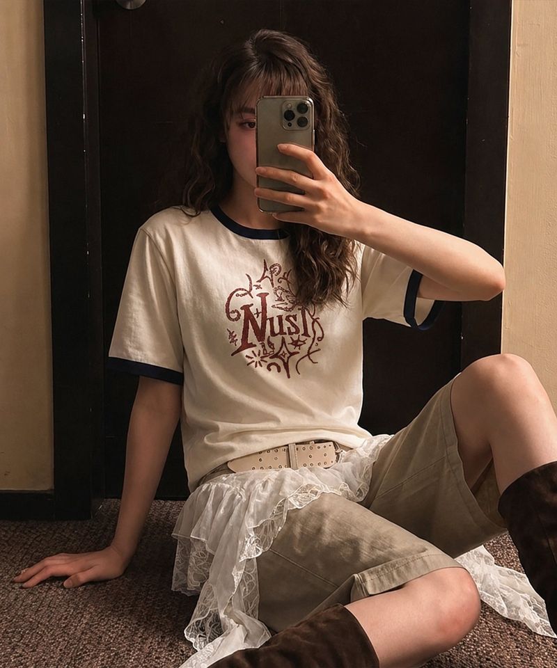 Drawing Rough Ringer T-Shirts - 4COLOR