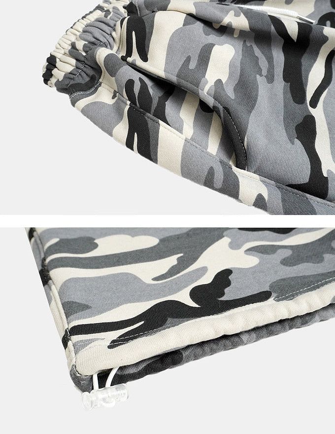Camouflage Wide String Pants