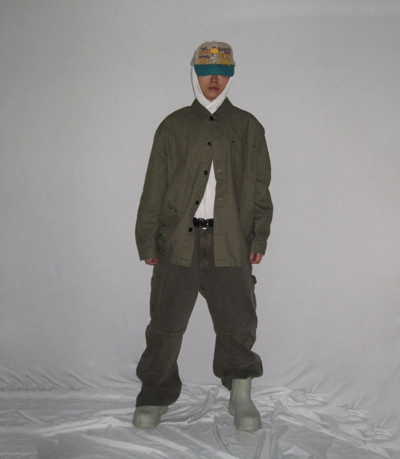 Herringbone French Work Field Jacket (2 Colors)