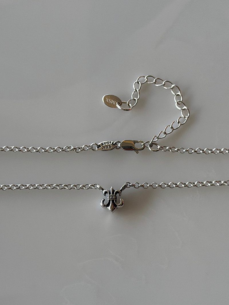 [925silver] Antique spear necklace