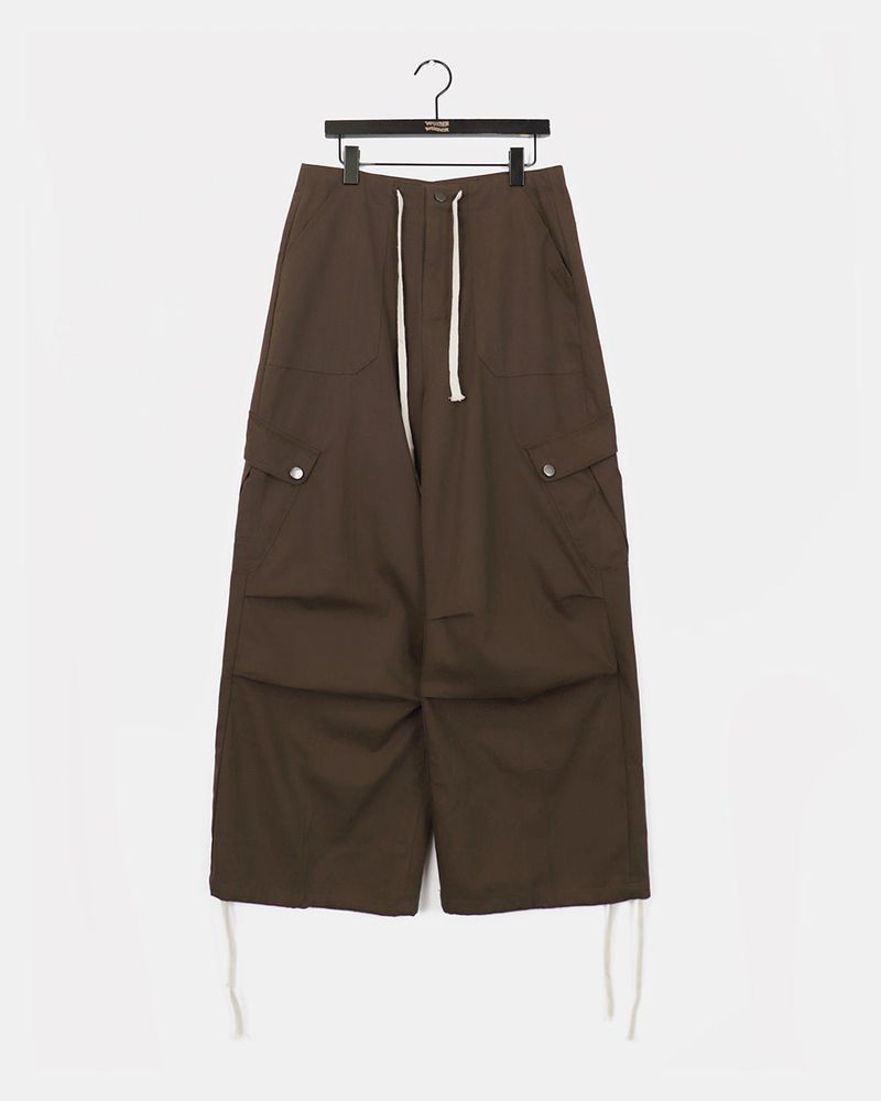 Cesar Wide Cotton Two-Way Cargo Pants