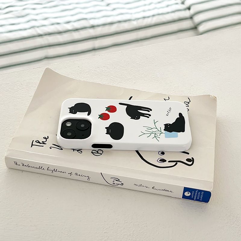 allthesamestudio(オールザセイムスタジオ)の「mew cat glossy hard case(Smartphone Accessories)」