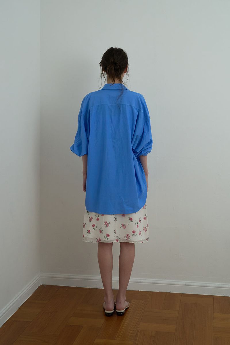 Pocket over shirt_blue