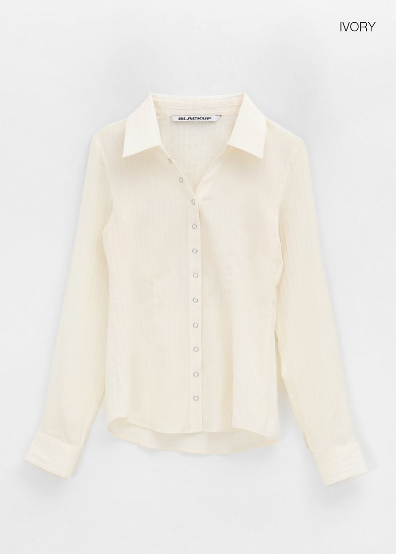 [MADE] Elsob Button Pleated Blouse