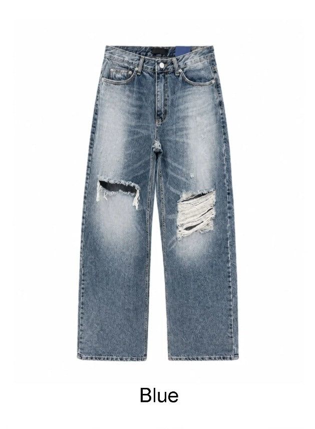 Ens Damaged Regular Denim Pants