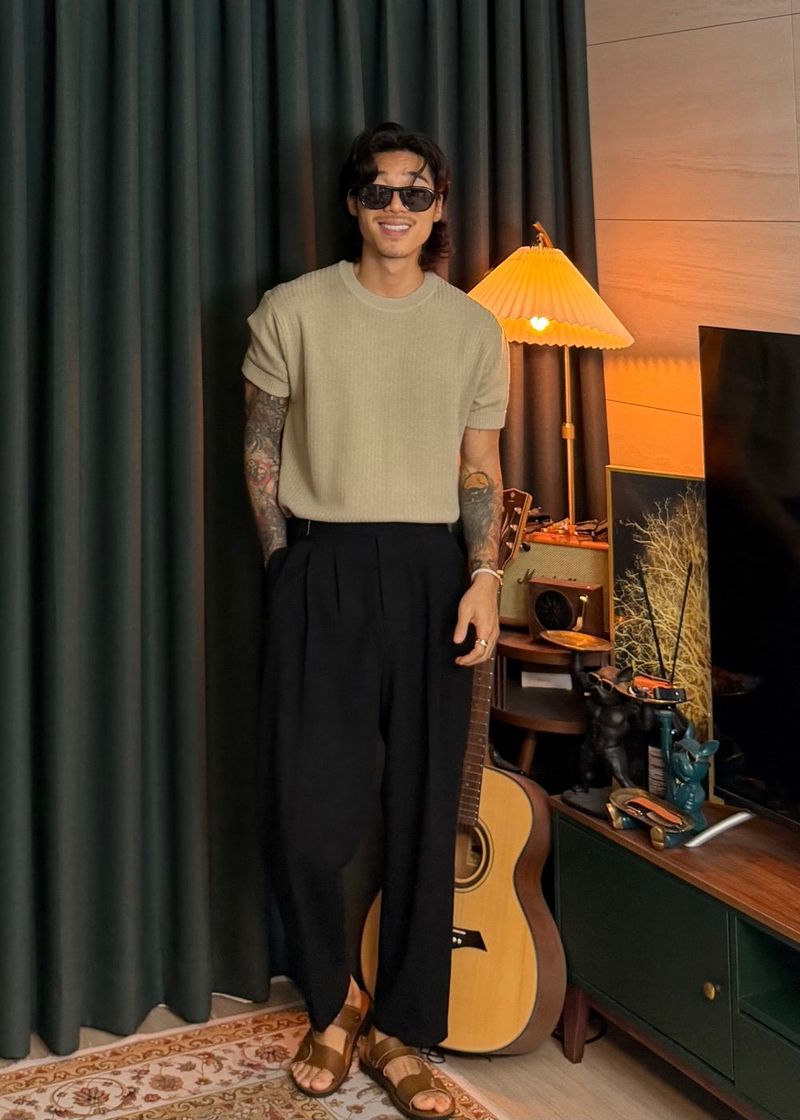 Linen Round Washable Knit 6COLOR