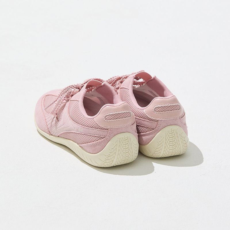 Nudge Lace Up Sneakers - Pink