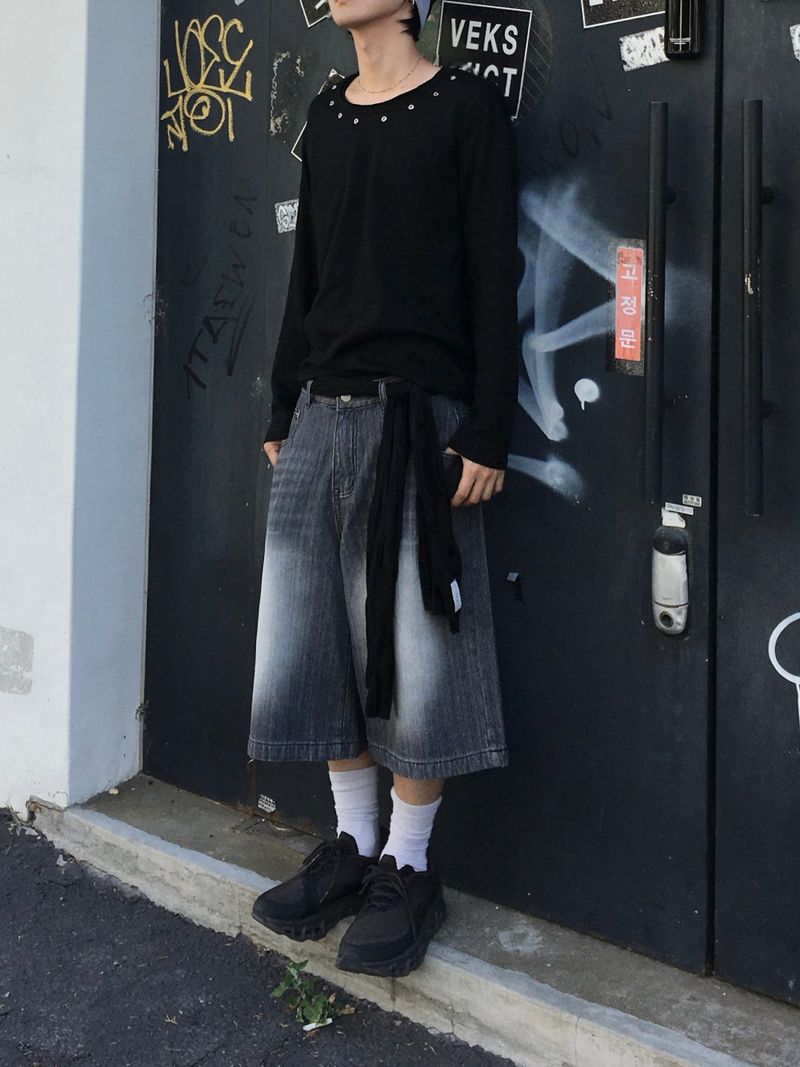 Loop Slub Eyelet Long Sleeve 2C