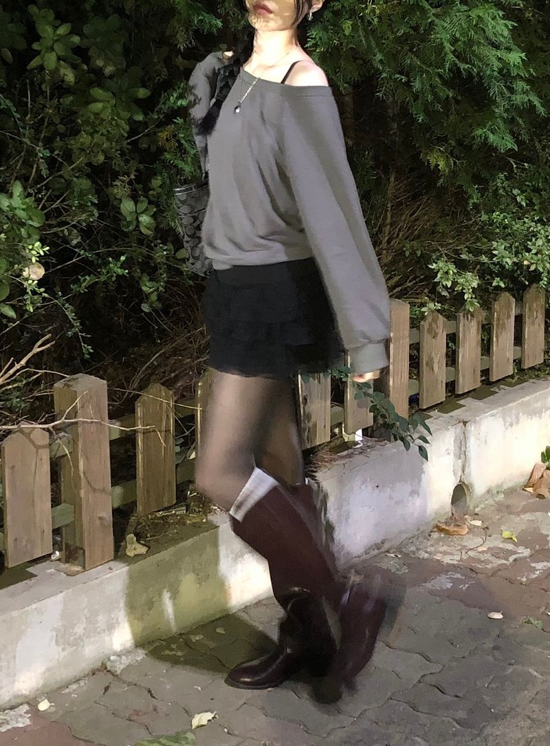 Off-Shoulder Sweatshirt