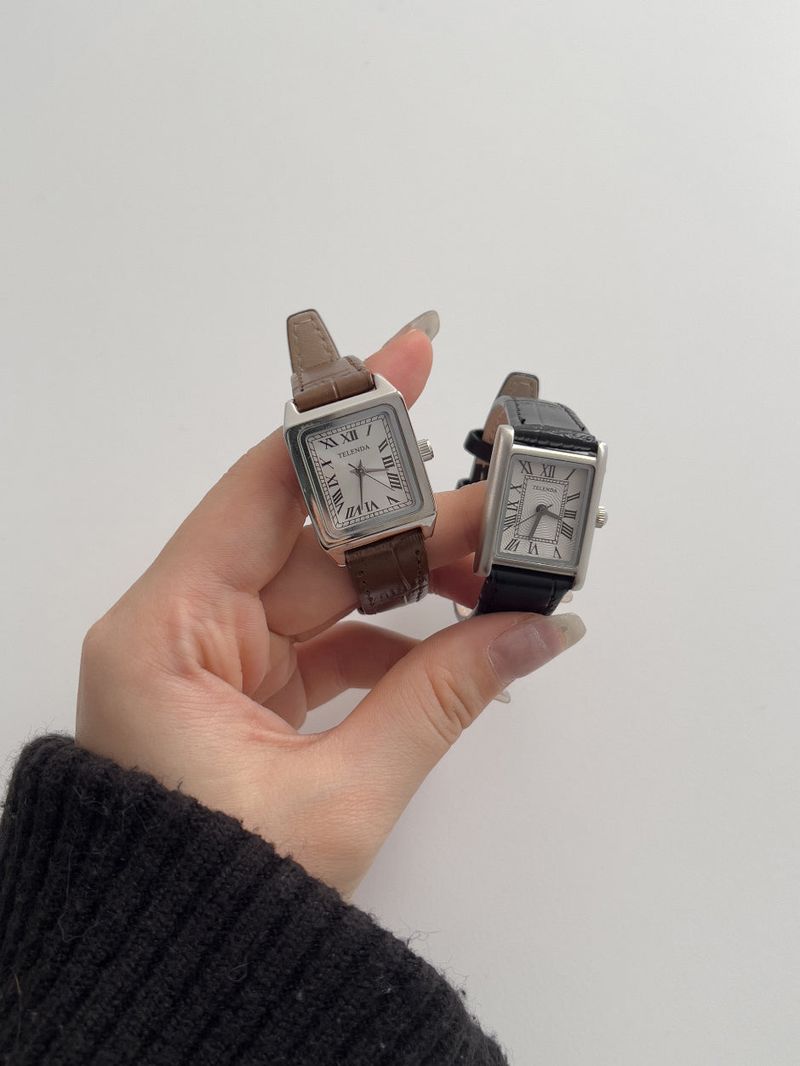 [Casio Genuine] テレンダ レザー リストウォッチ