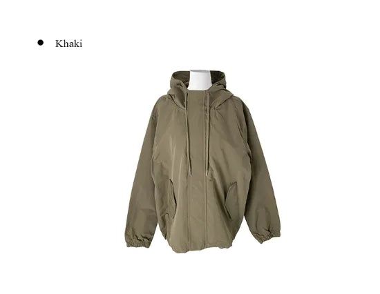 Romon String Hood Pocket Field Jacket