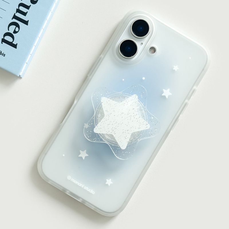[Jelly] Simple star Phone case(Blue) (only case)