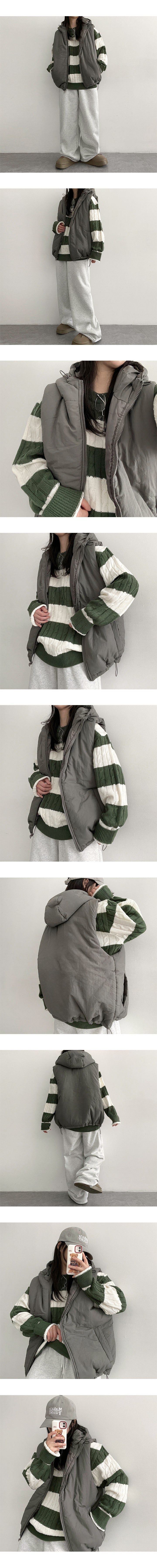 Retil hooded padded vest