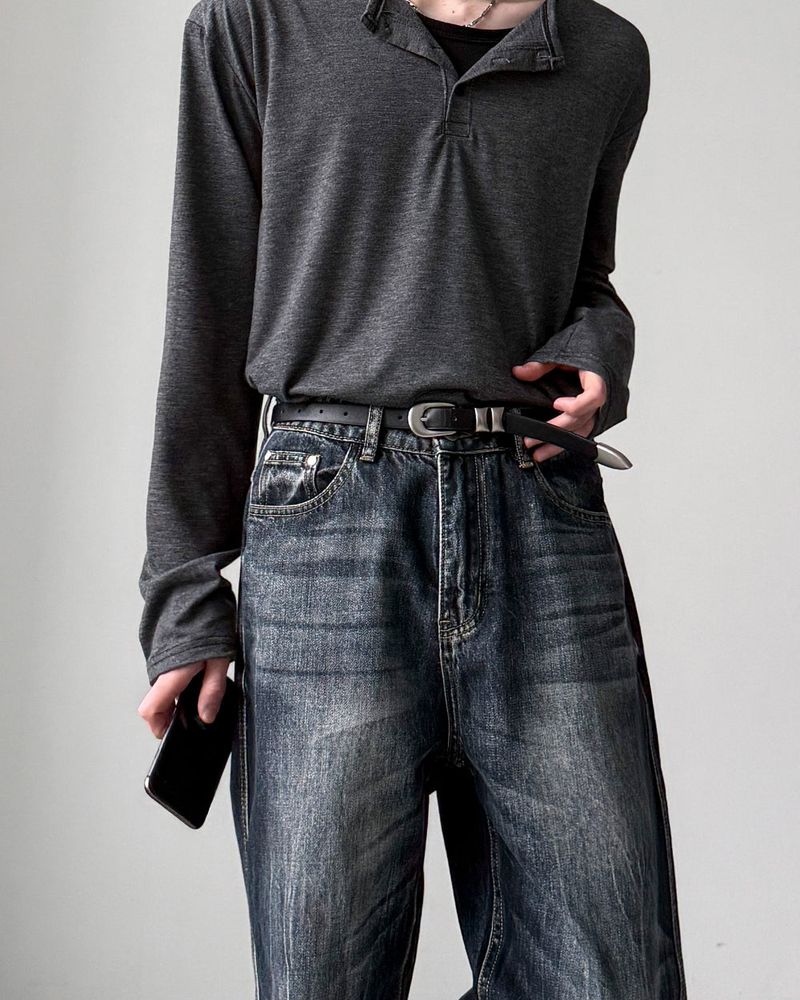Raid Double Leather Belt