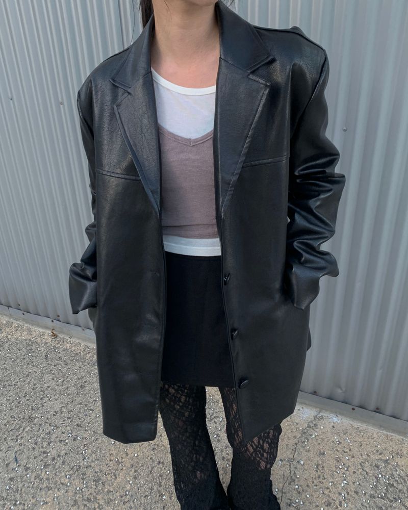 kyoive(コイブ)の「Leather half jacket(Jackets/Outerwear)」