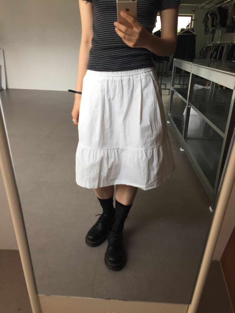 v midi skirt (3color) 