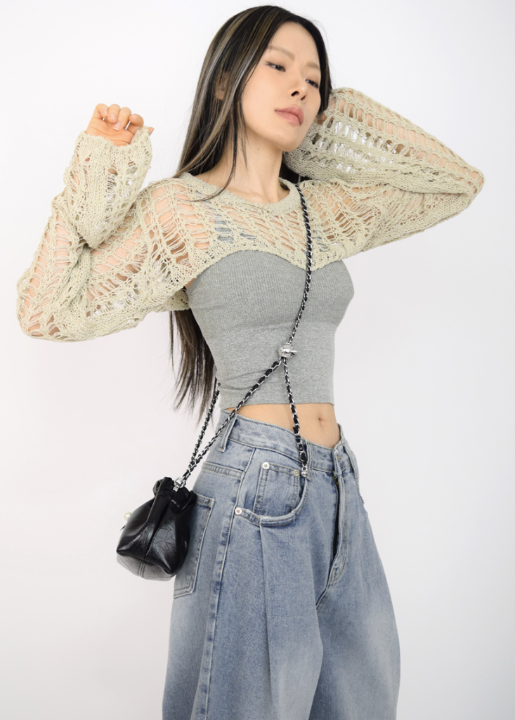 High-top Knit Bolero