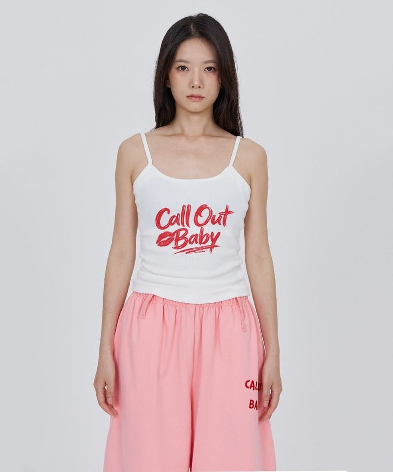 calloutnewyear(cony)(コールアウトニューイヤー(コニー))の「CONY CALL OUT BABY RIB TANK TOP / WHITE(Tops)」