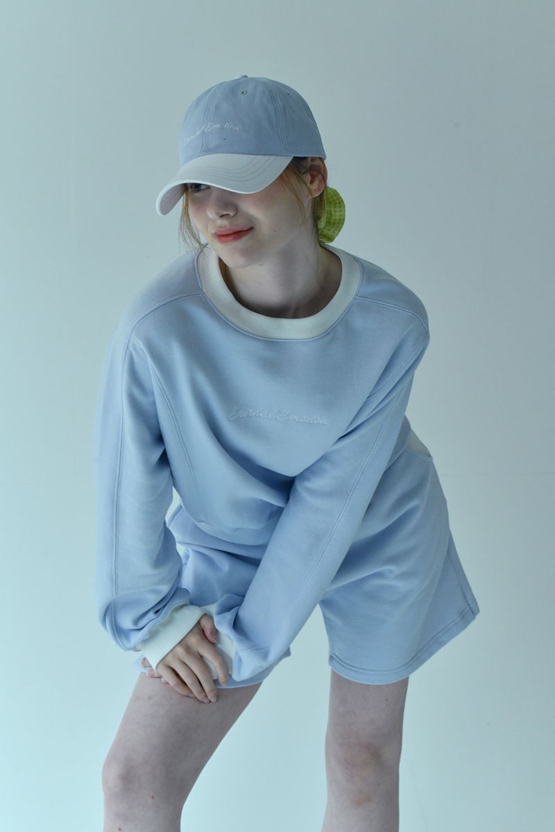 ETERNAL EMOTION(エターナルエモーション)の「CONTRAST WAVE LOGO CAP (LIGHT BLUE)(Hats)」